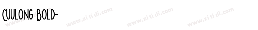 Cuulong Bold字体转换